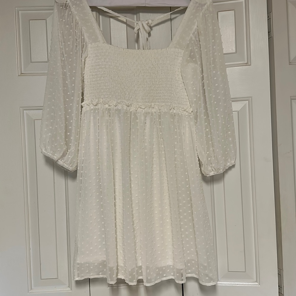 Ninexis too cute Elastic top Dress White / XL
